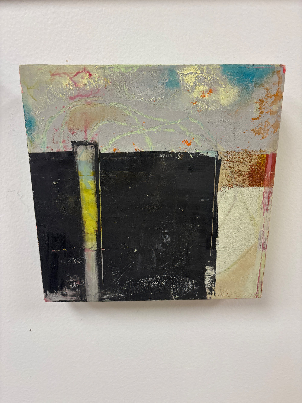 Untitled Abstract by Karen Hertz-Sumnicht, Mixed Media