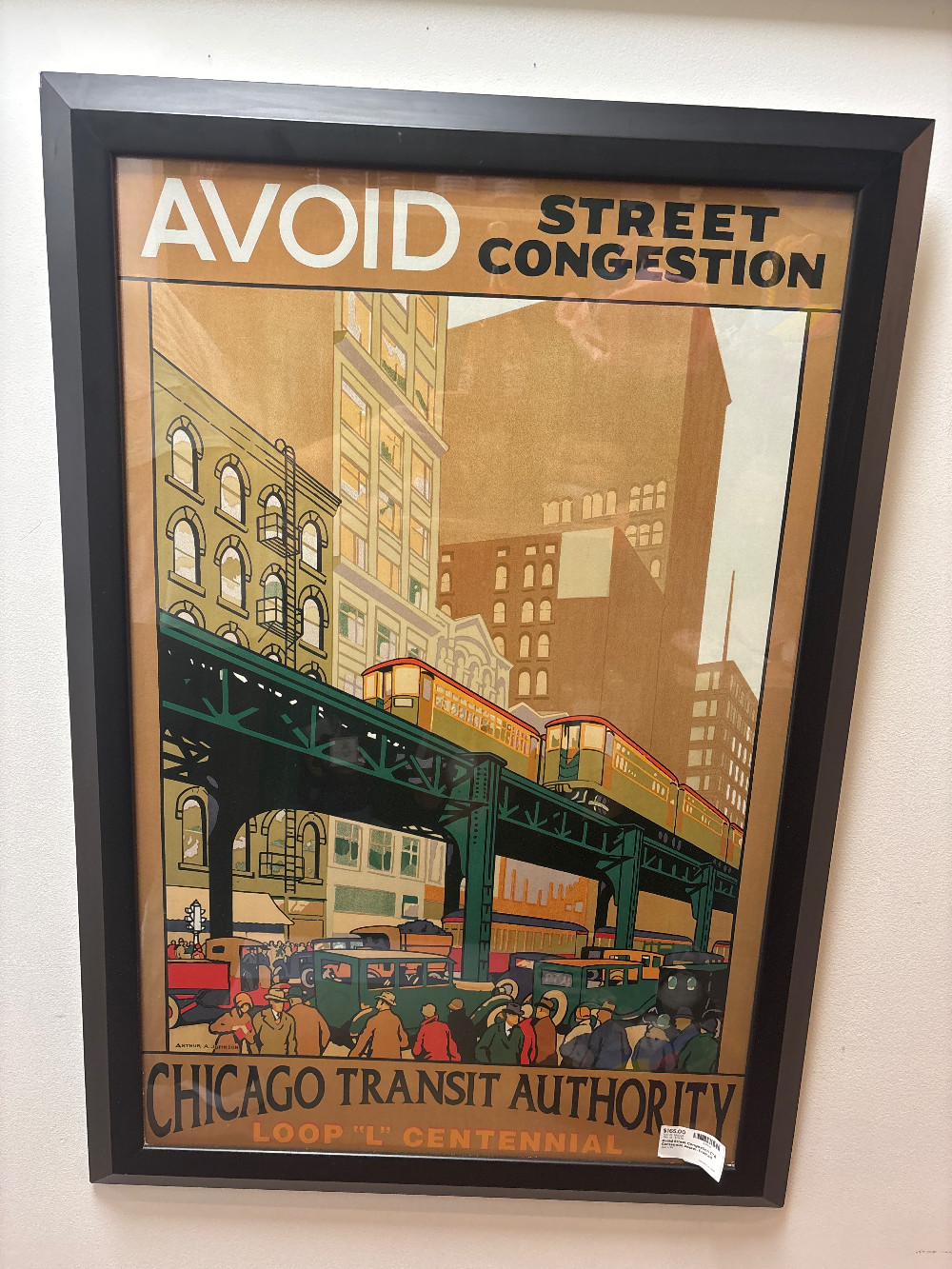 Avoid Street Congestion CTA Centennial Poster, Framed