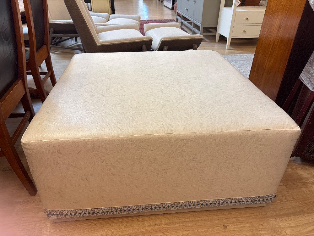 Lexington Home Custom Leather Clayton Ottoman