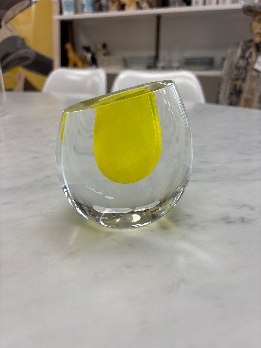Global Views Color Drop Art Glass Vase