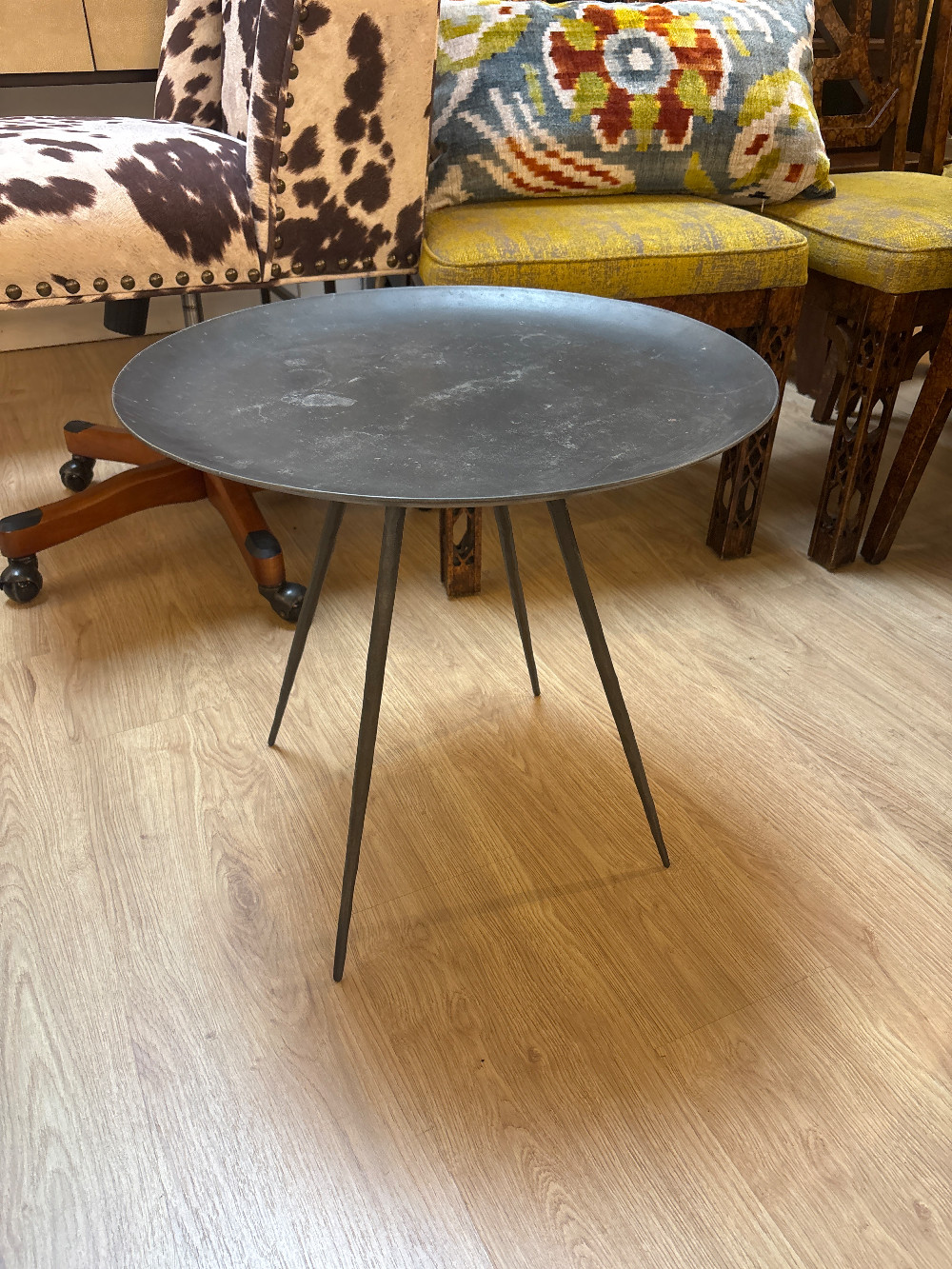 Modern Round Steel Side Table