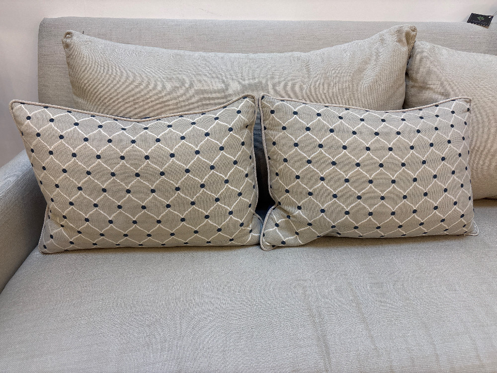 Ryan Studio Windowpane Lumbar Pillows, Pair