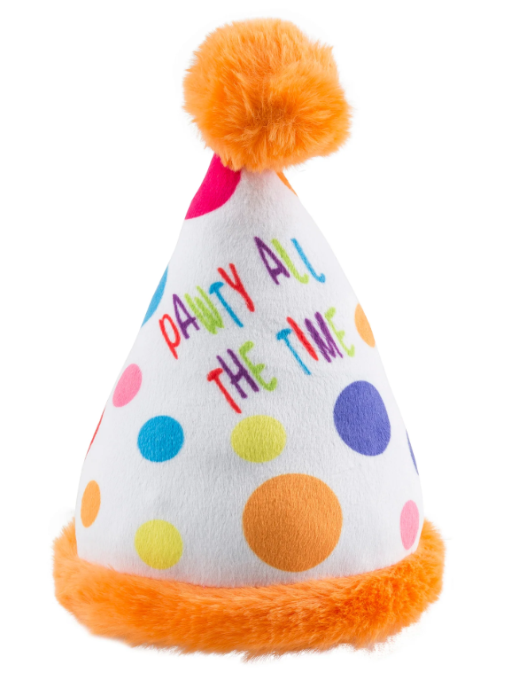 Happy Birthday Pawty Hat Dog Toy