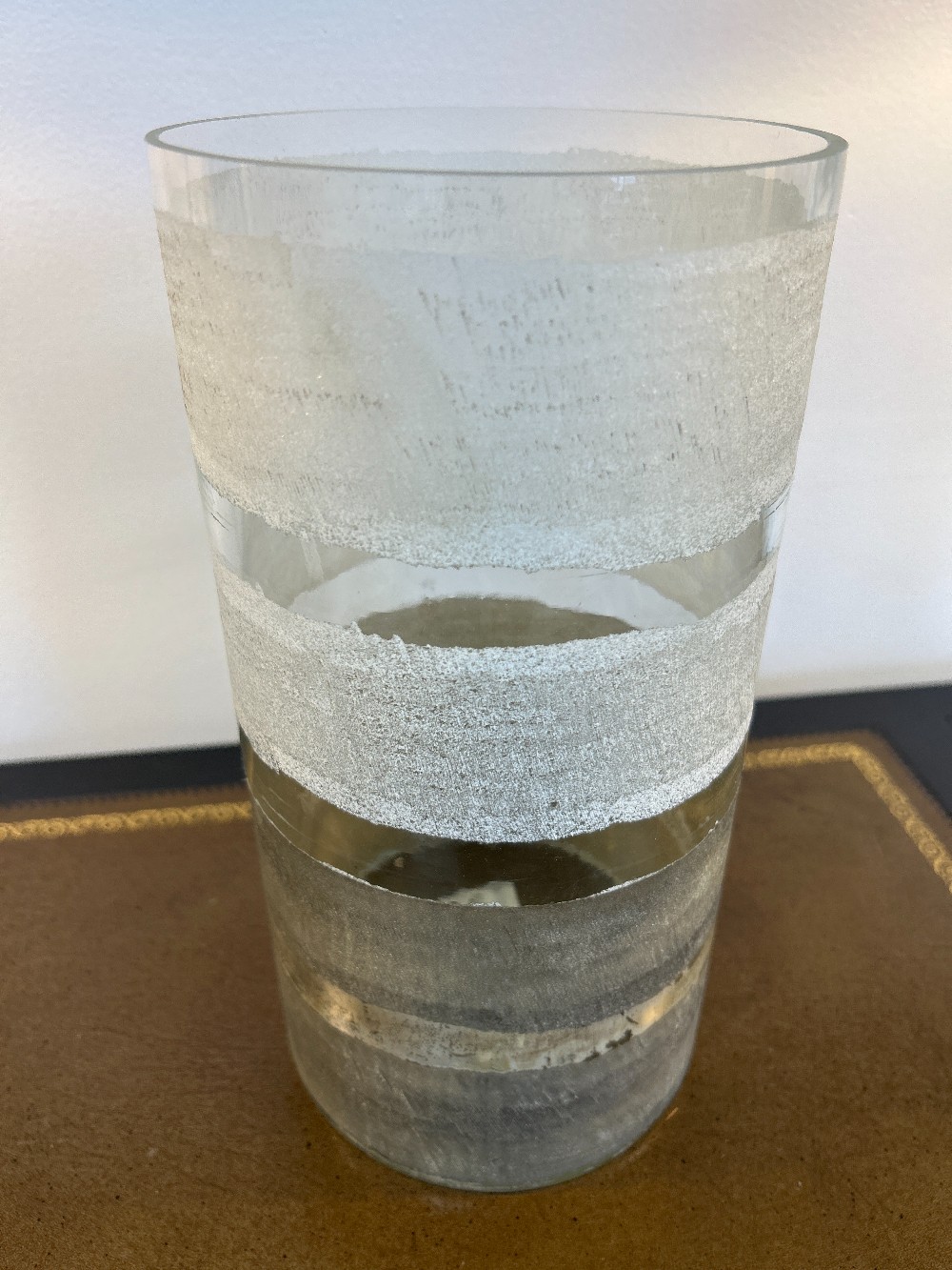 Modern Textured Glass Hurricane