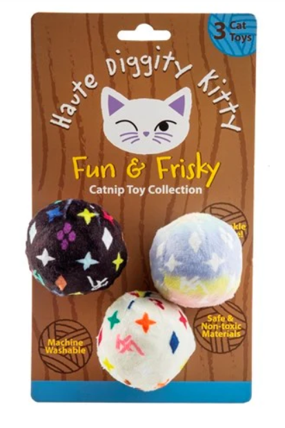 Kitty Vuiton Balls Organic Catnip Toys