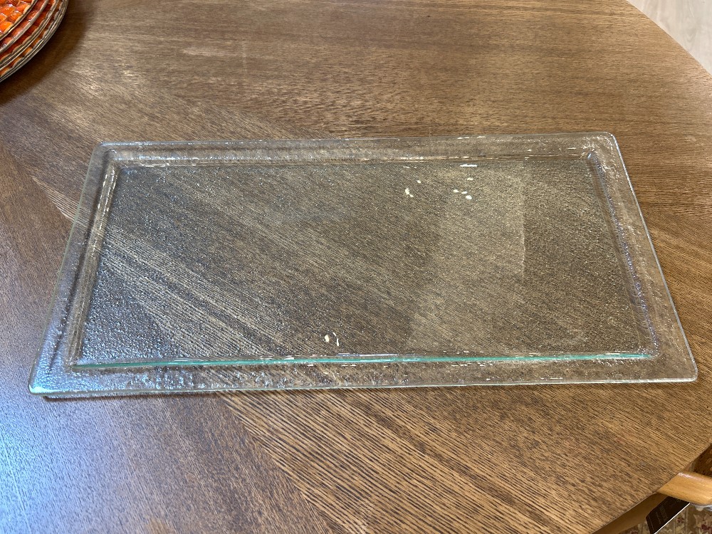 Art Glass Design Serving Tray