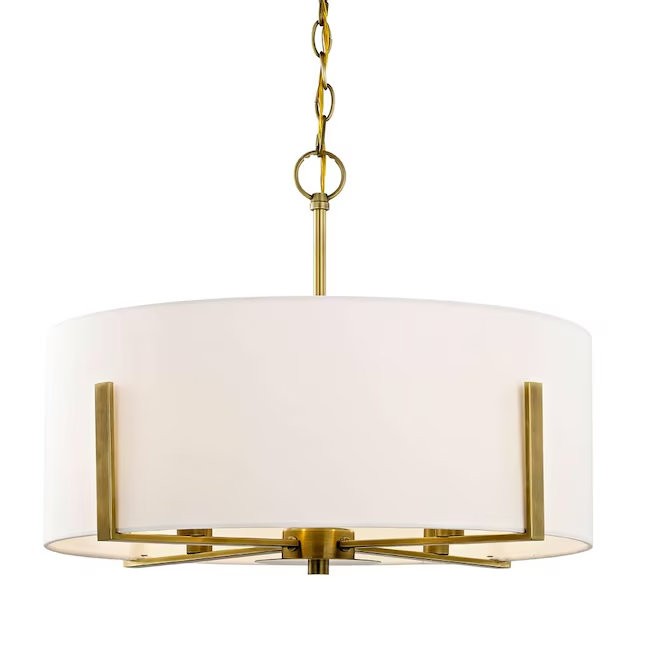 allen + roth Manhattan Brass Drum Chandelier