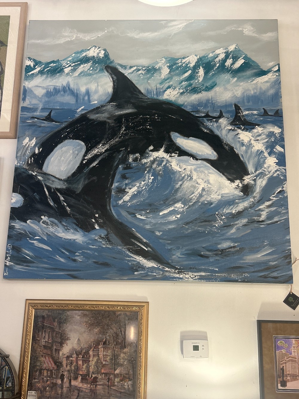 Whale Painting by Tim Howell