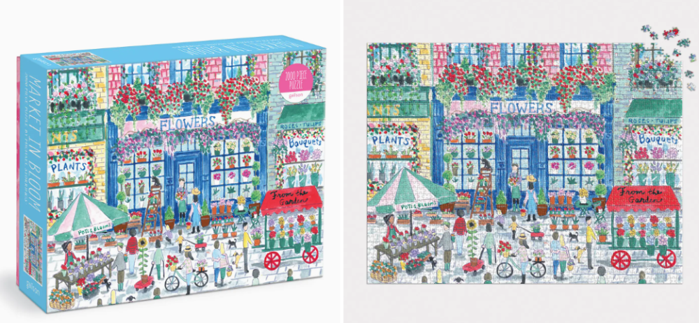 Market in Bloom Puzzle by Michael Storrrings