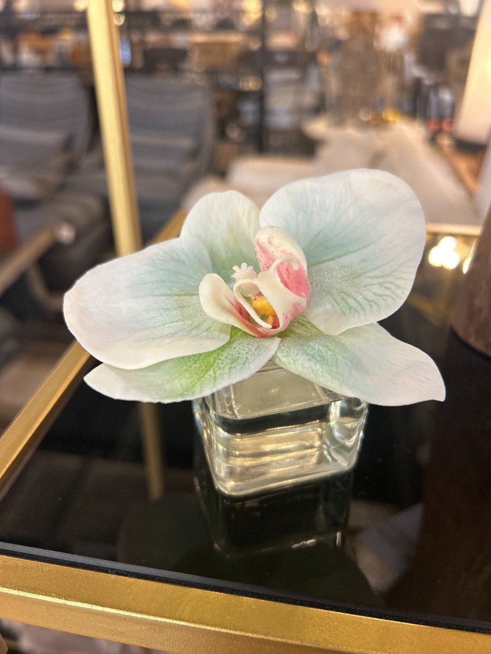 Silk Orchid Bud Vase