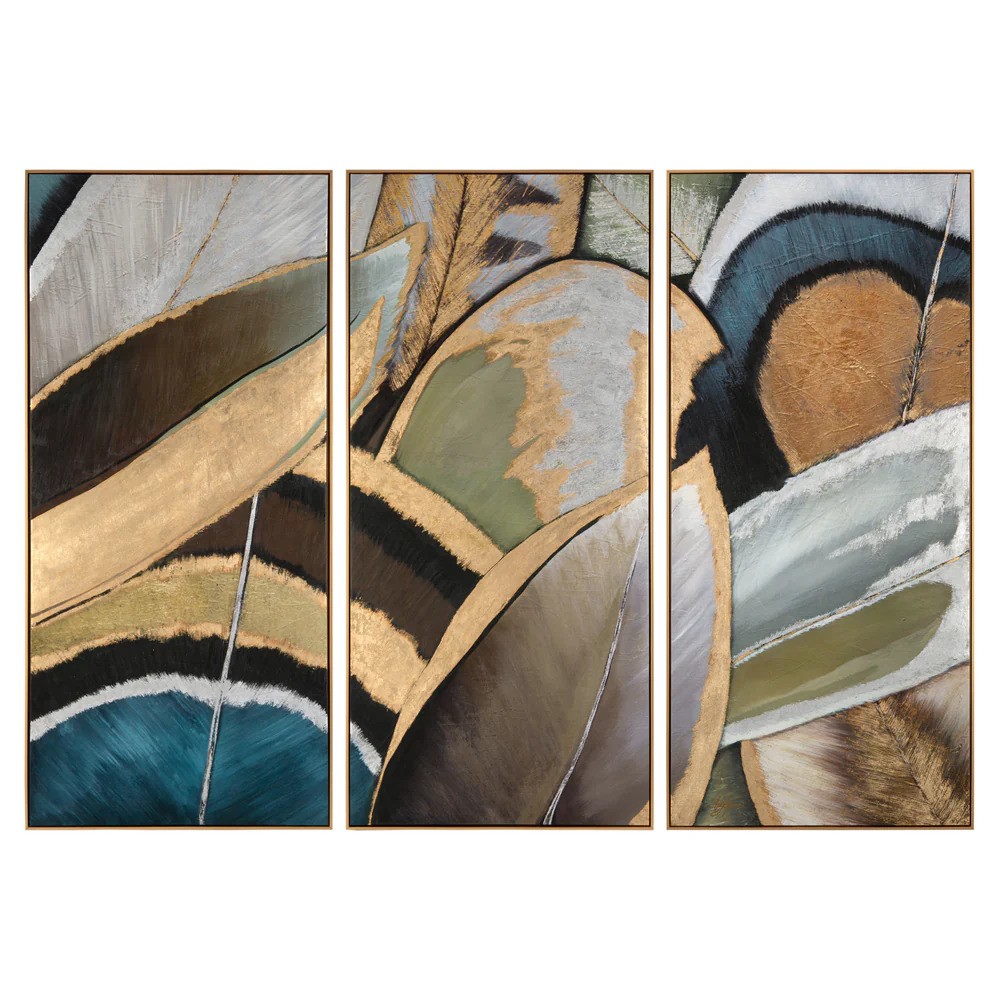 John-Richard Shaye Rawson's Feathers Prints - Set of 3
