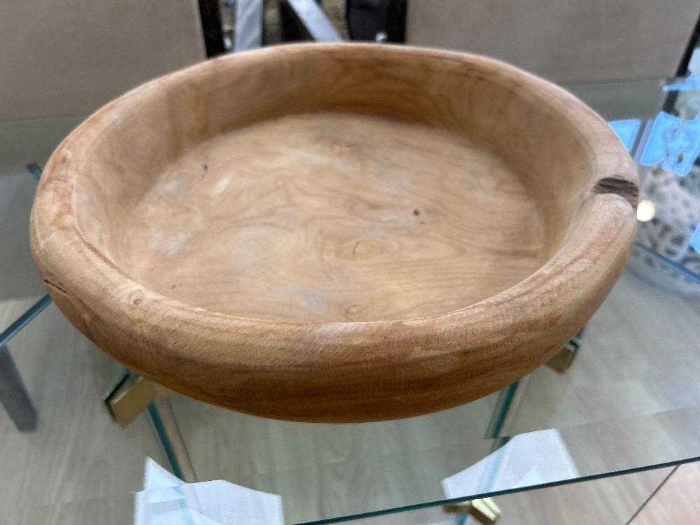 Pottery Barn Natural Wood Bowl