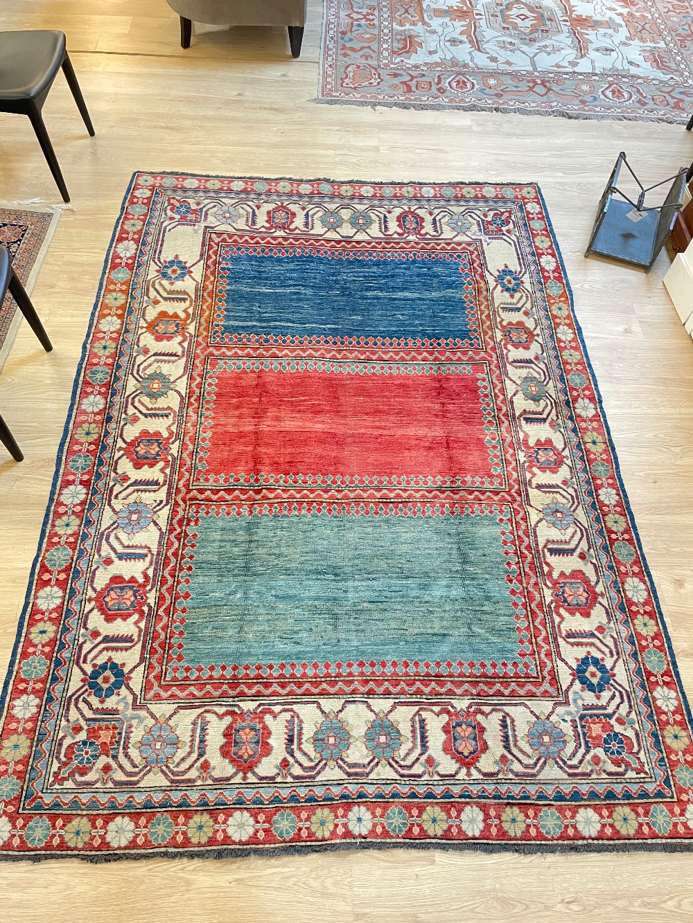 Vintage Afghani Caucasian Style Rug