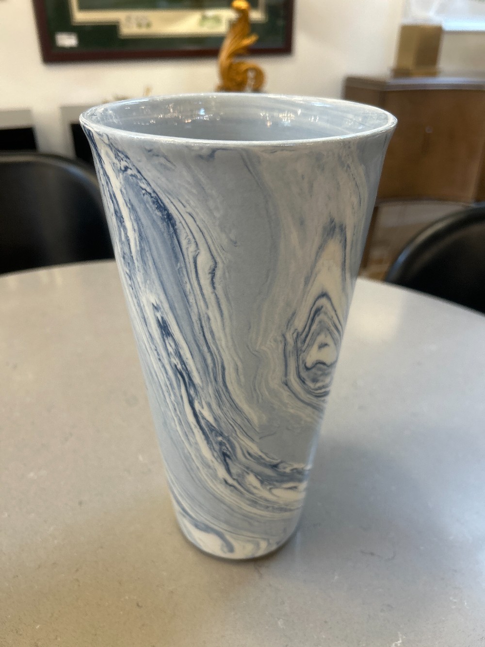Modern Ceramic Swirl Vase