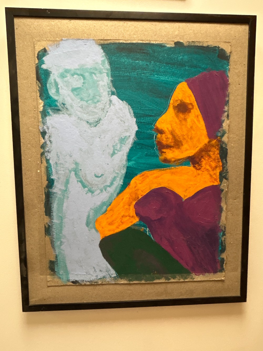 Surrealist Figurative Mixed Media Painting