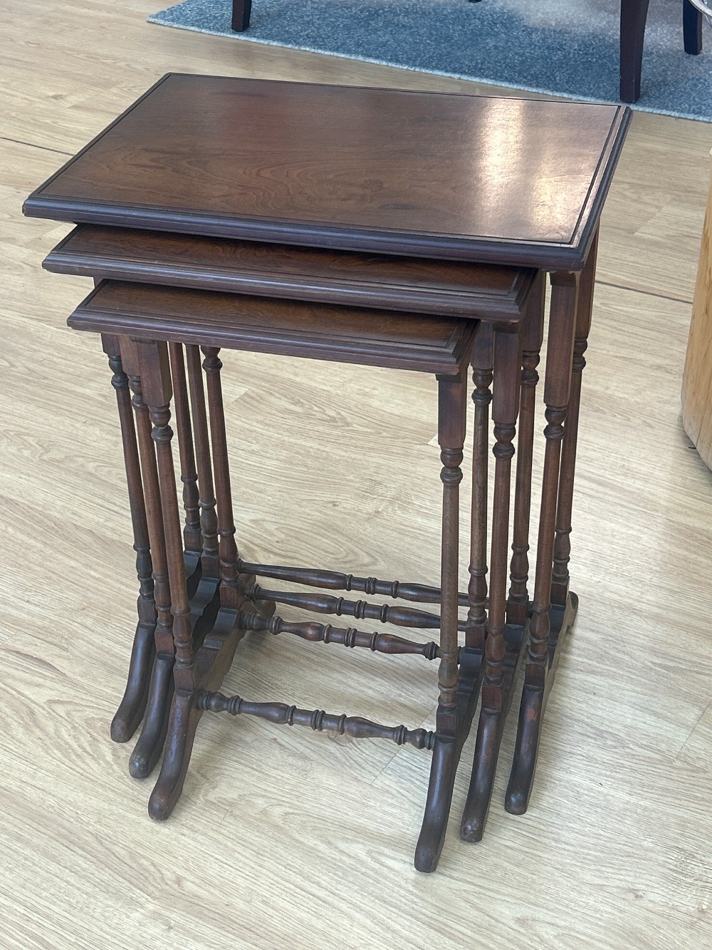 Vintage Wooden Nesting Tables