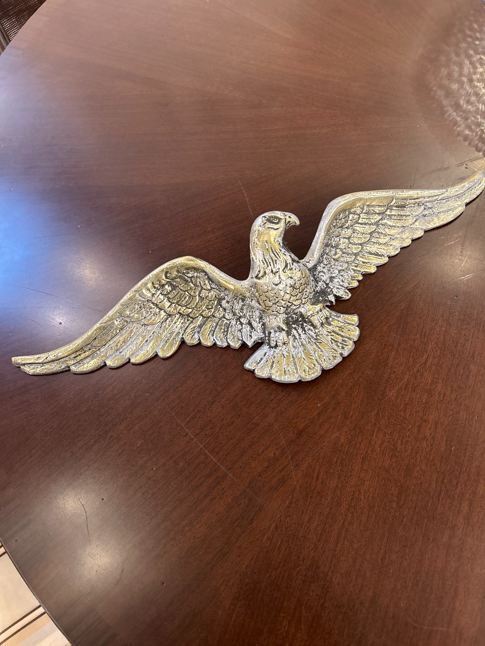 Vintage Cast Metal Eagle Wall Plaque