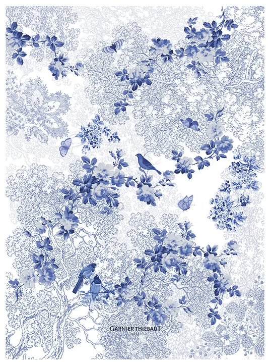 Voliere Bleu Kitchen Towel