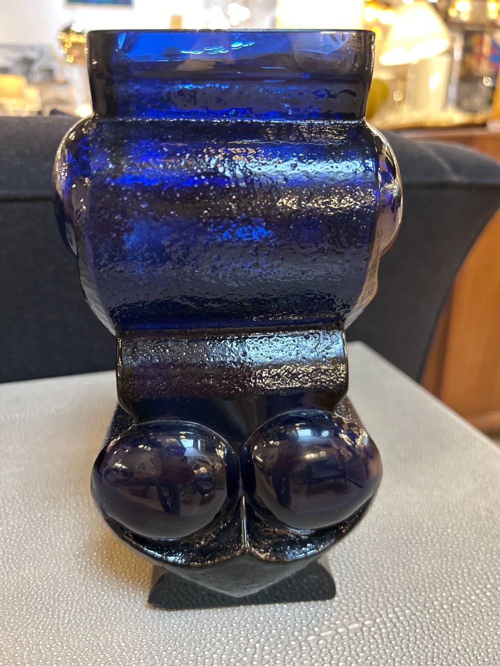 Skruf Mid-Century Swedish Vase by Lars Hellsten, Signed