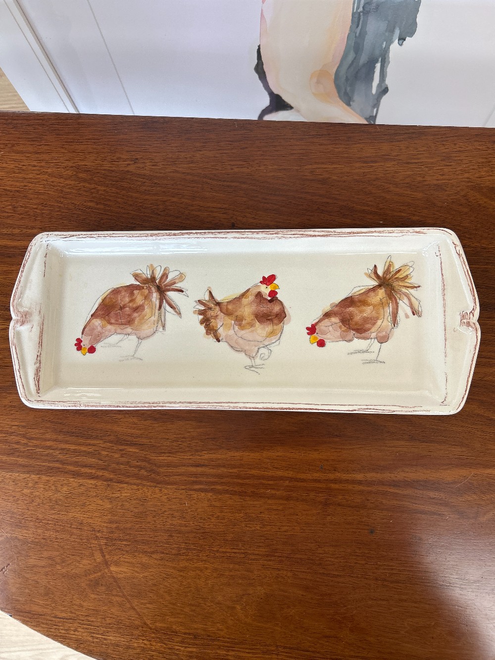 Marchand de Couleurs France Ceramic Chicken Tray