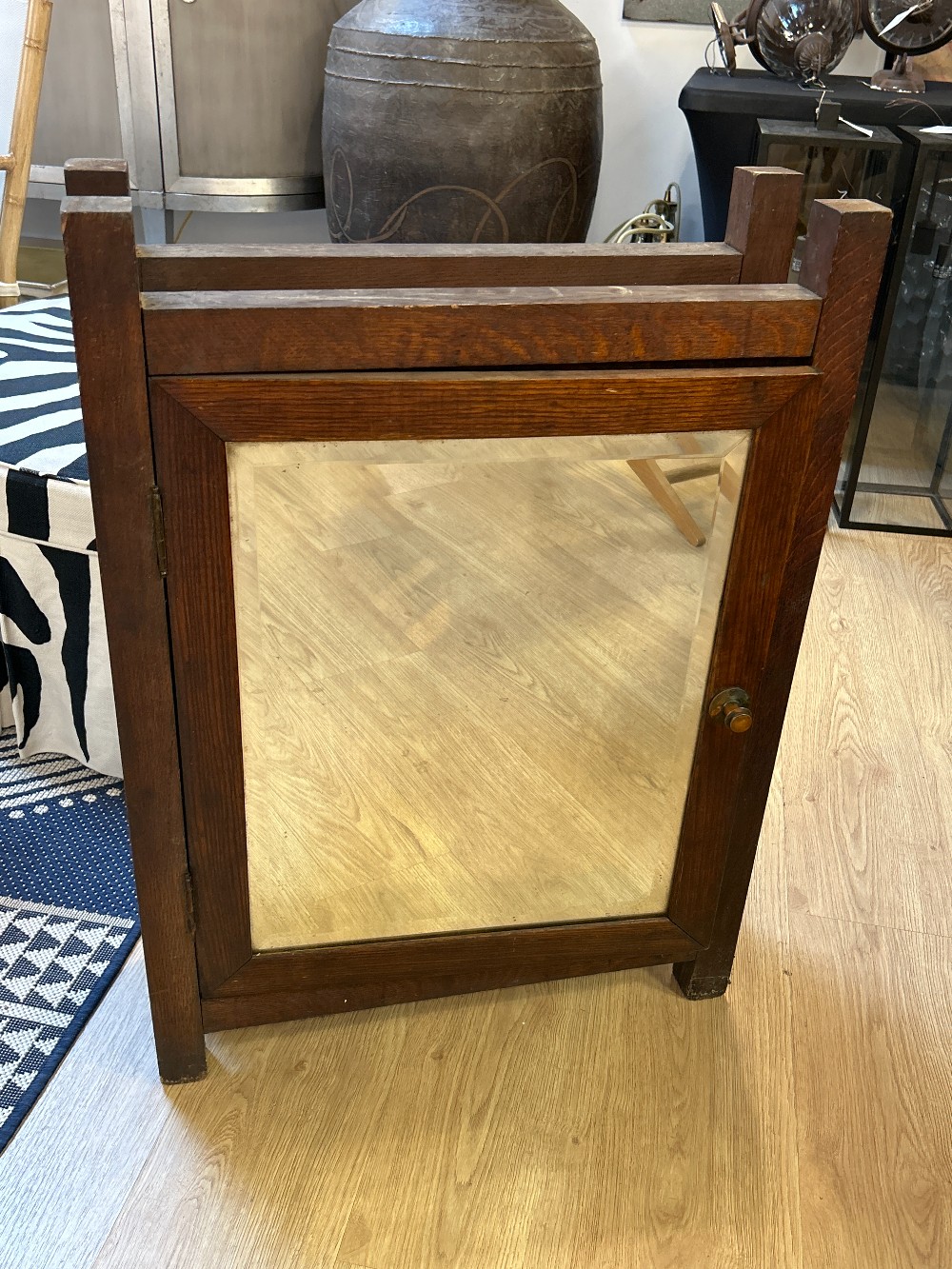 Antique Mirrored Front Medicine Cabinet
