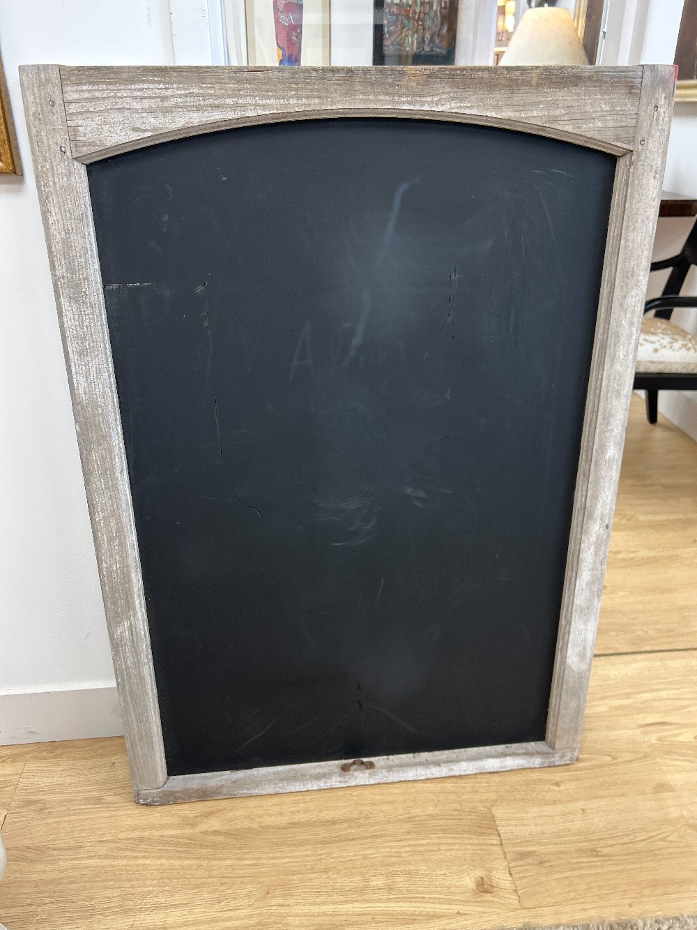 Reclaimed Wood Frame Chalkboard