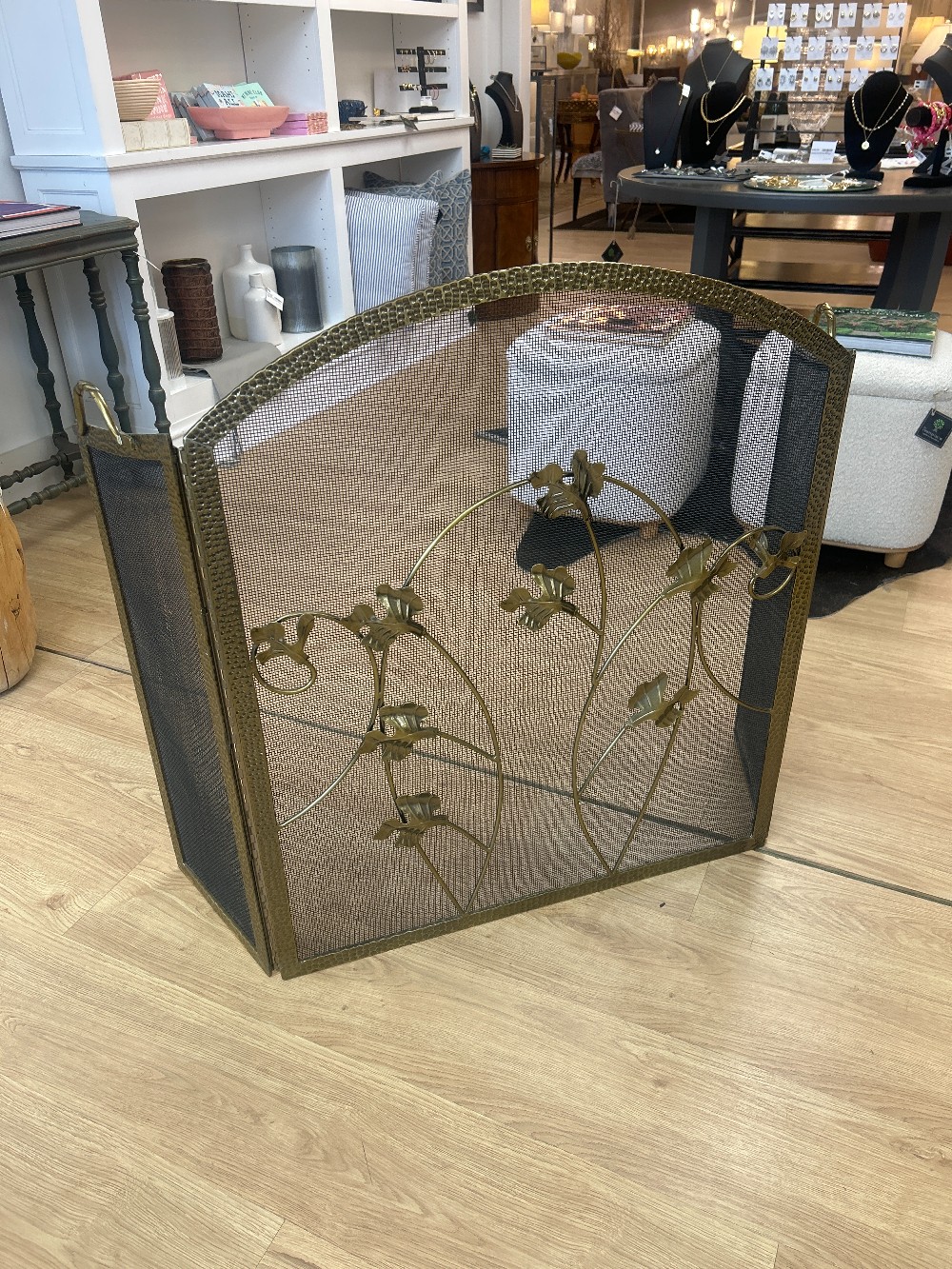 Northwest Metalcraft Leaf Design Fireplace Screen