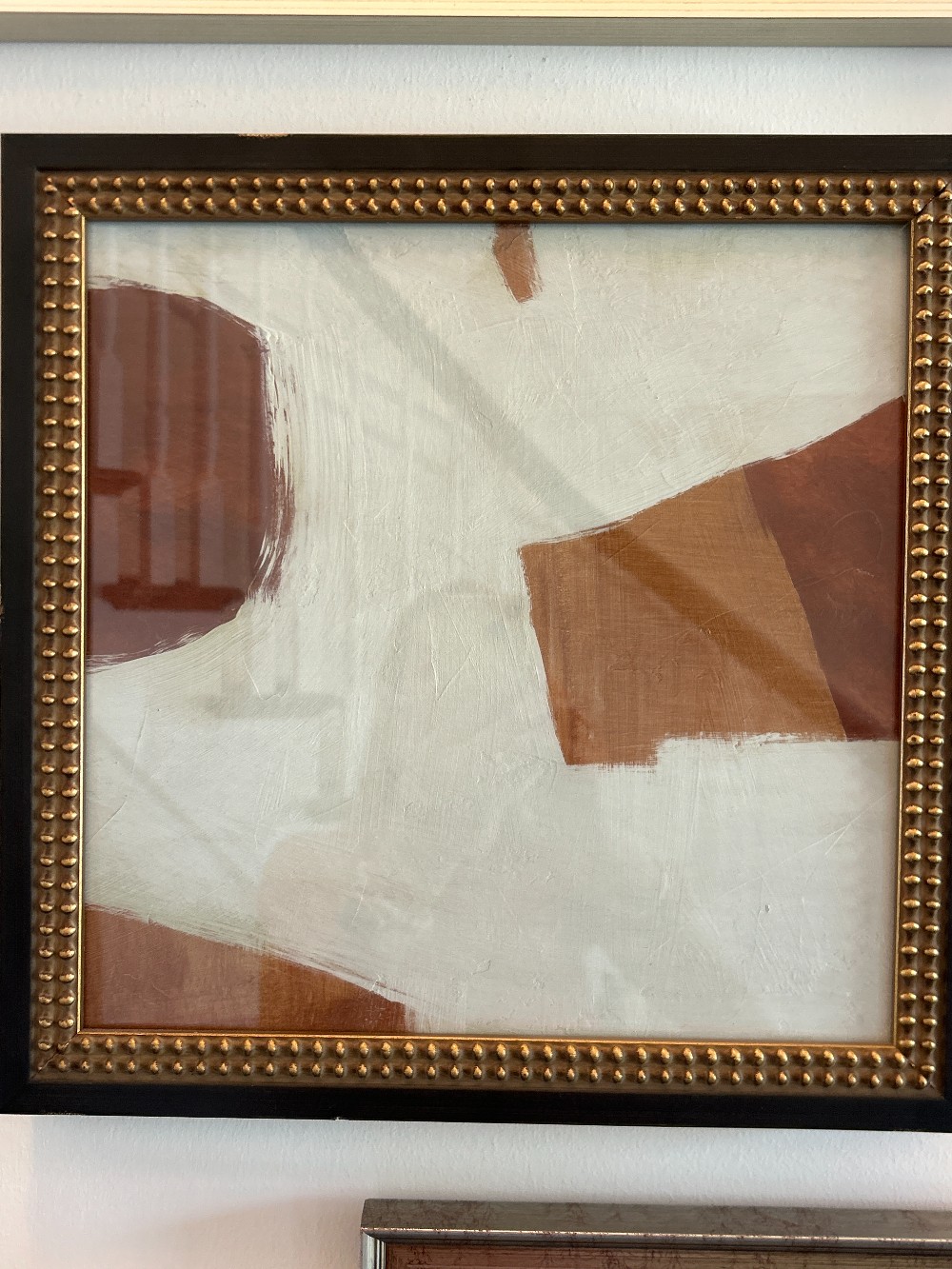 Brown and White Abstract