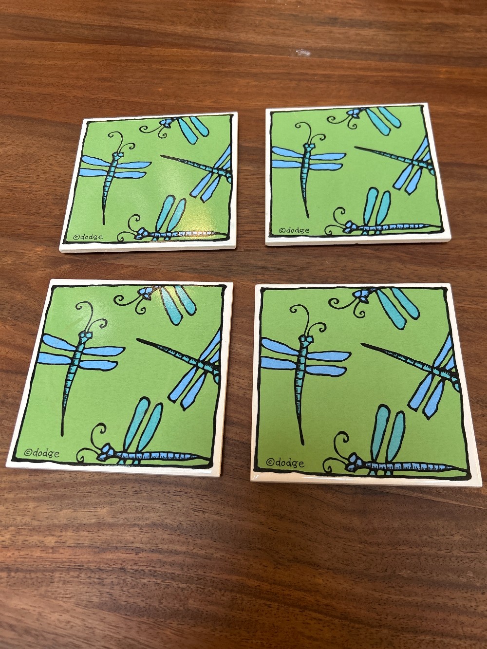 Dodge Dragonfly Coasters - Set of 4