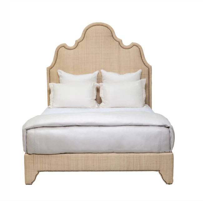 Oly Studio Ingrid Raffia Bed - Queen