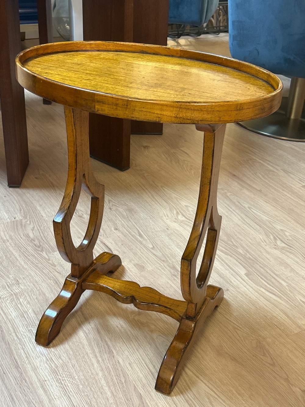 Oval Wood Accent Table