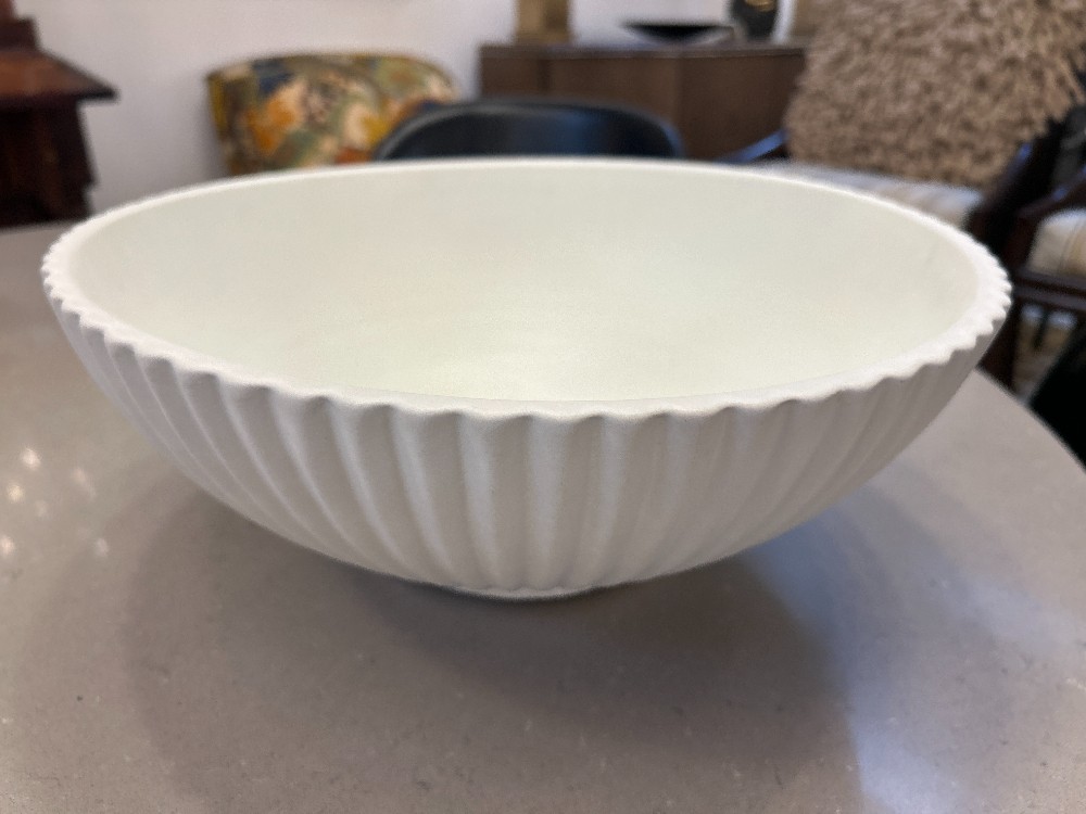 West Elm Fluted Ceramic Centerpiece Bowl