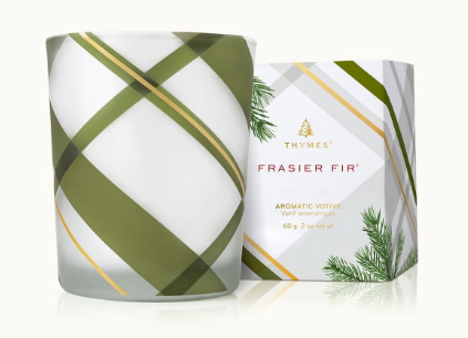 Fraiser Fir Plaid Votive