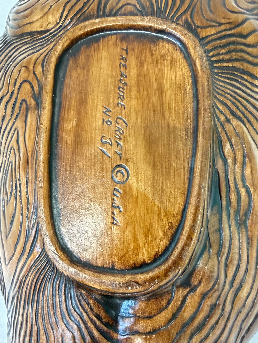 Ashtray Hawaii Orange Treasure Craft