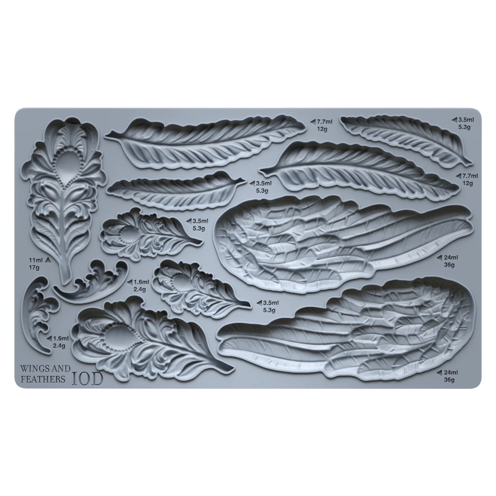 Wings and Feathers 6 x10 mIOD Mould