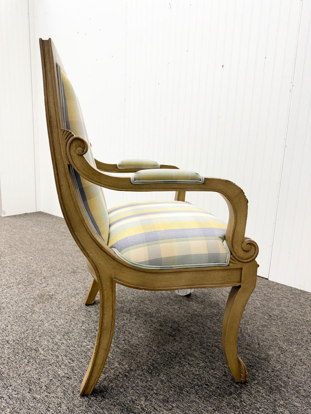 Italiano Plaid Armchair - Minor Paint Chipped - LB