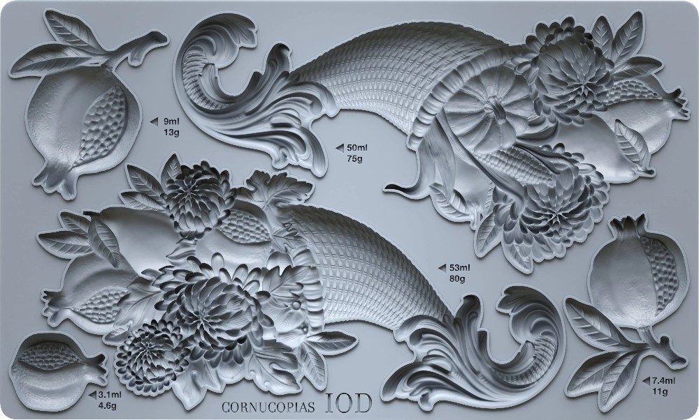 IOD Cornucopias  6 x 10 Mould
