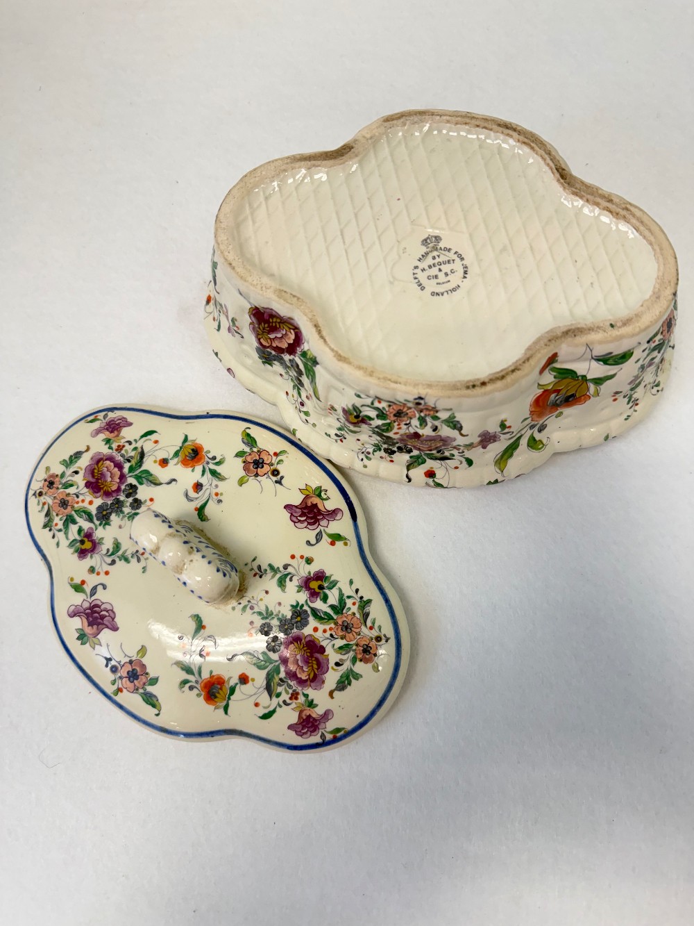 Delft Floral Lidded Dish Soup/Gravy #51