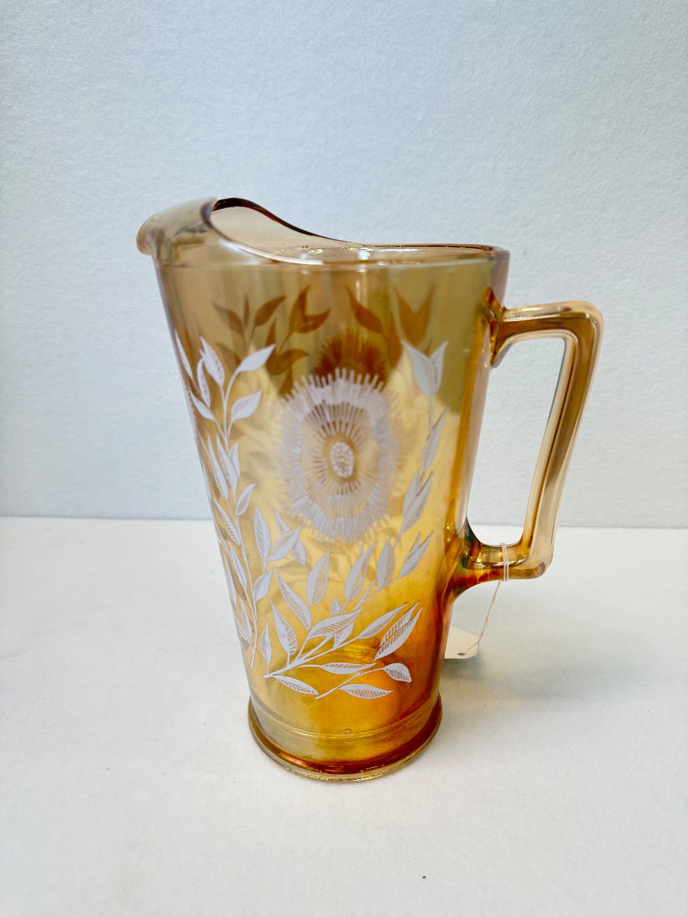 JEANETTE ~ Iridescent Cosmos Marigold Carnival Pitcher