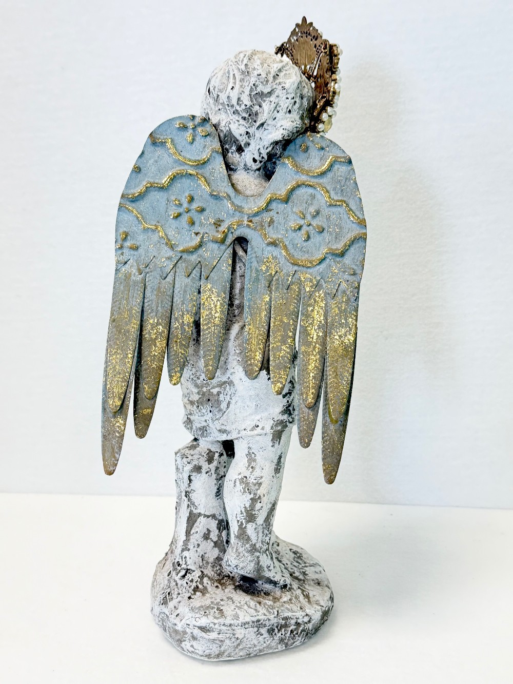 Shabby Chic Jeweled Cherub
