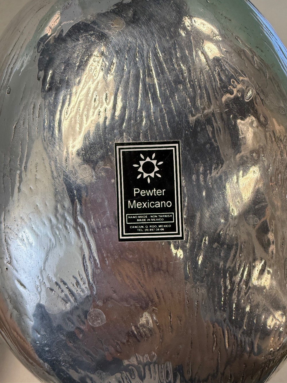 Pewter 2-Piece Elephant Serving Tray