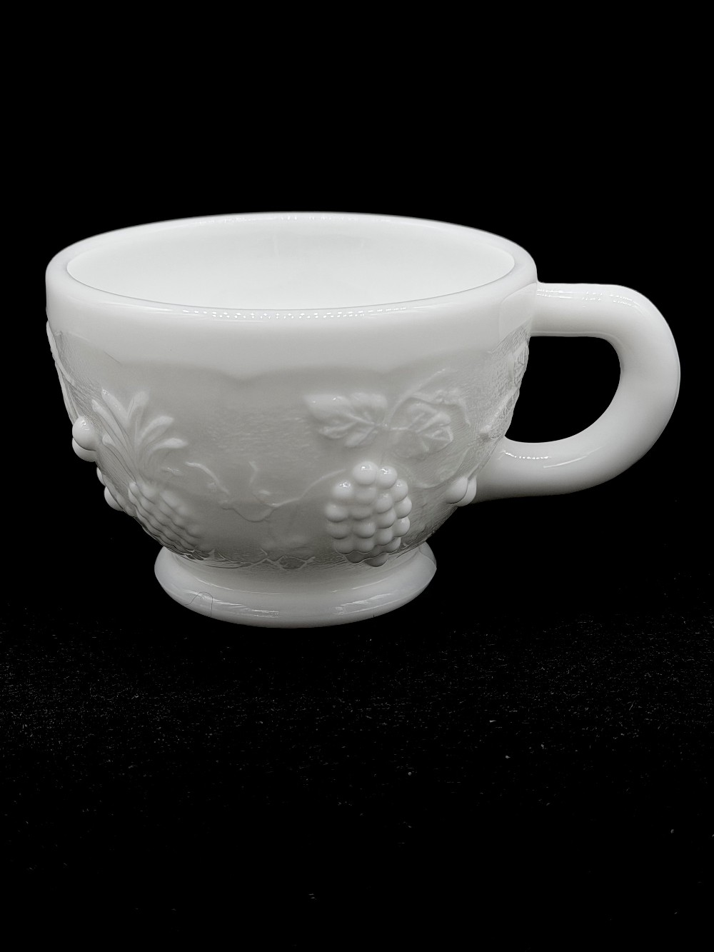 WESTMORELAND PUNCH BOWL & STAND WITH  12 CUPS