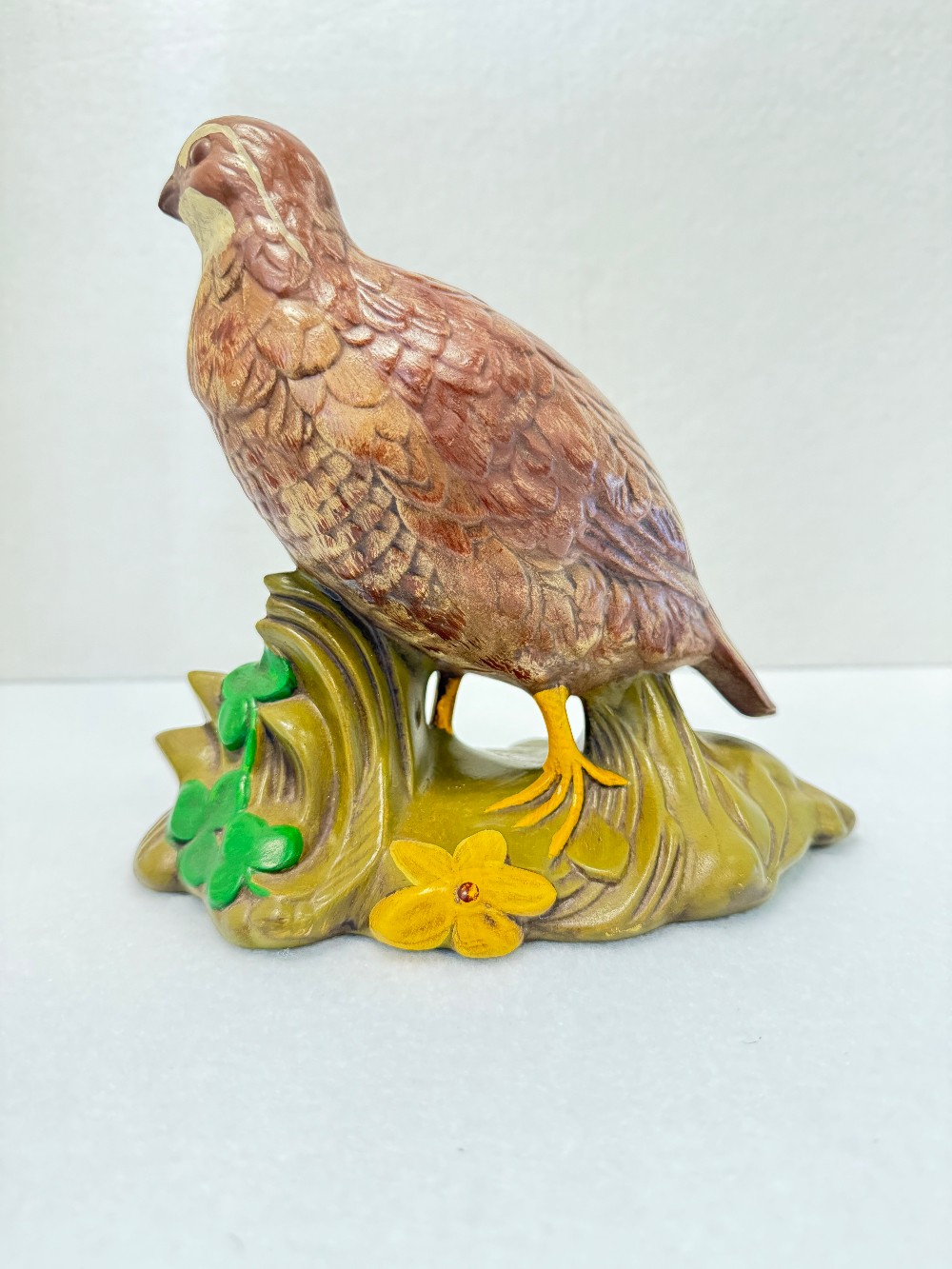 Vintage Holland Mold Quail statue