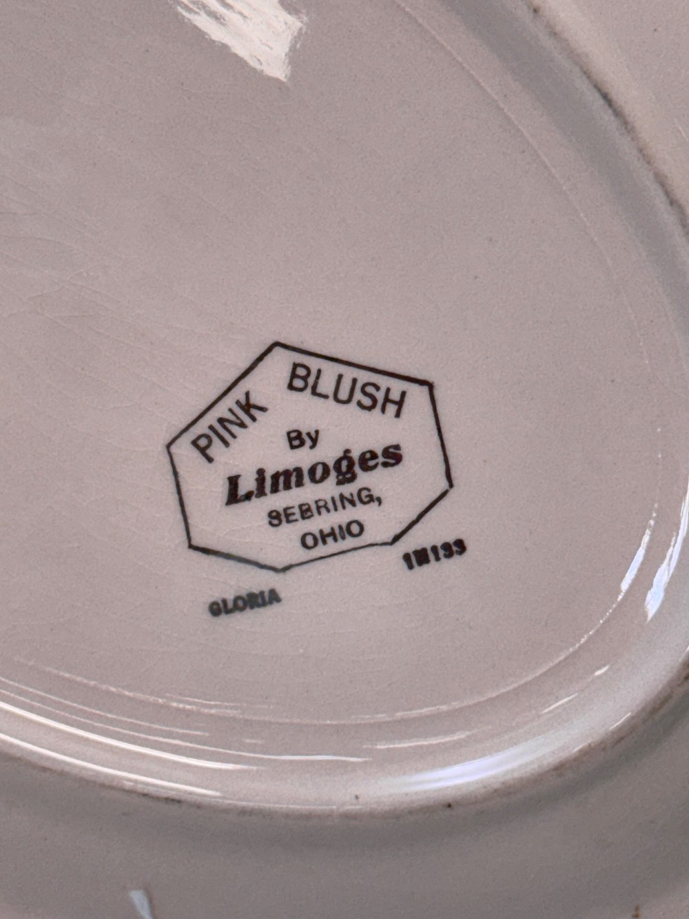 Limoges Pink Blush Floral Platter (2066)