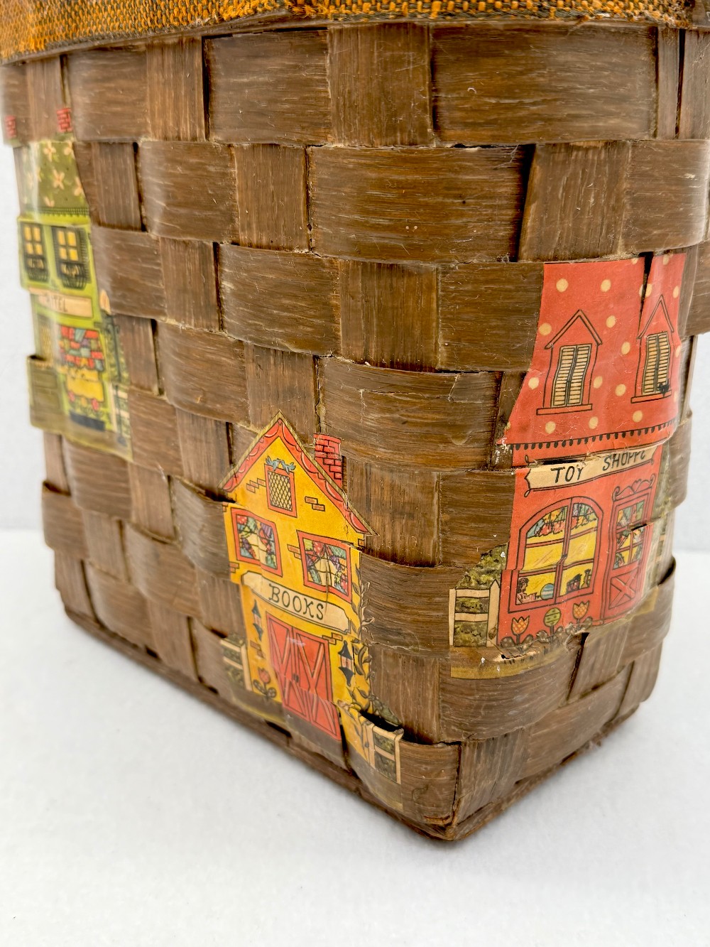 Vtg Basket Purse - Candle Shop - Market - Gift Shop