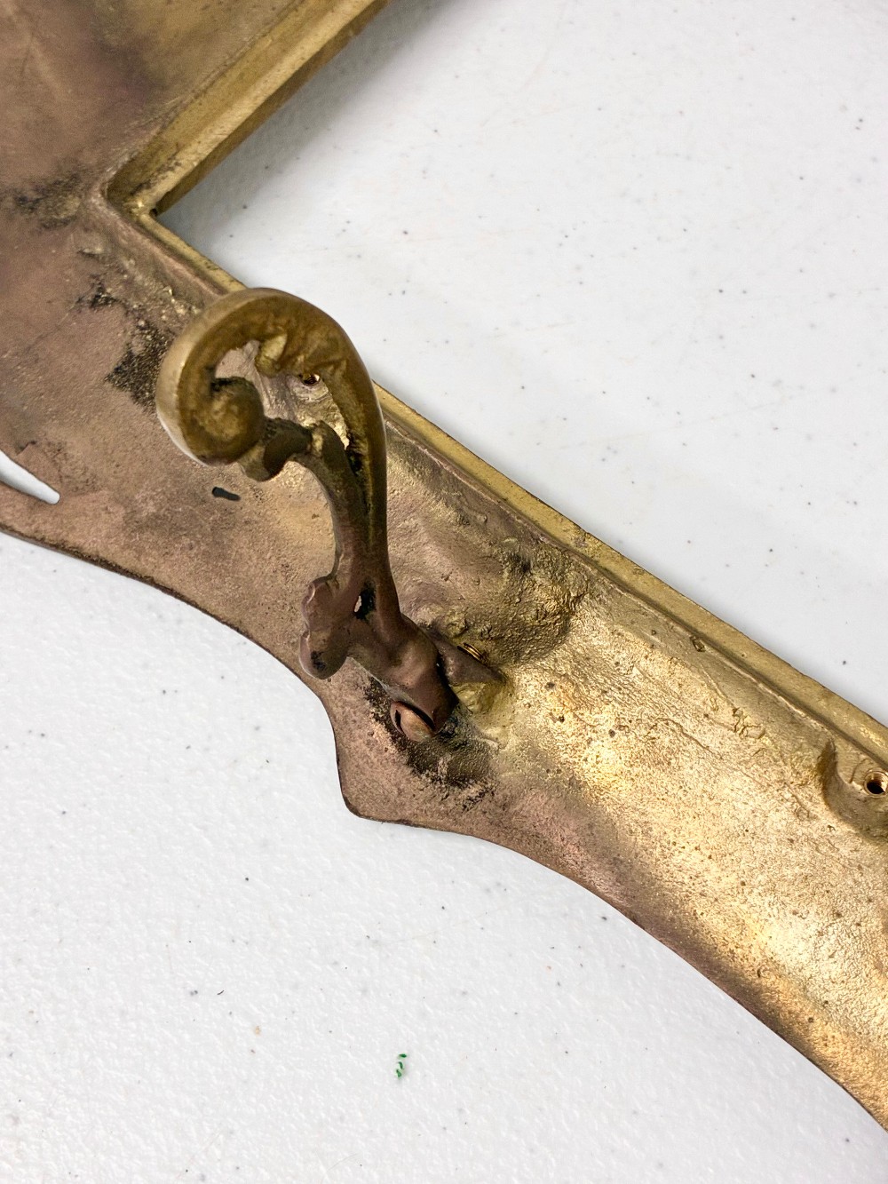 Large Brass  Art  Nouveau Easel Bsck Frame