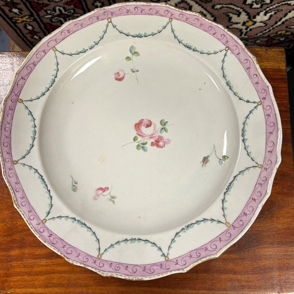 6999-9 Derby Soup Plate or Dish/ Classical Swag (12)