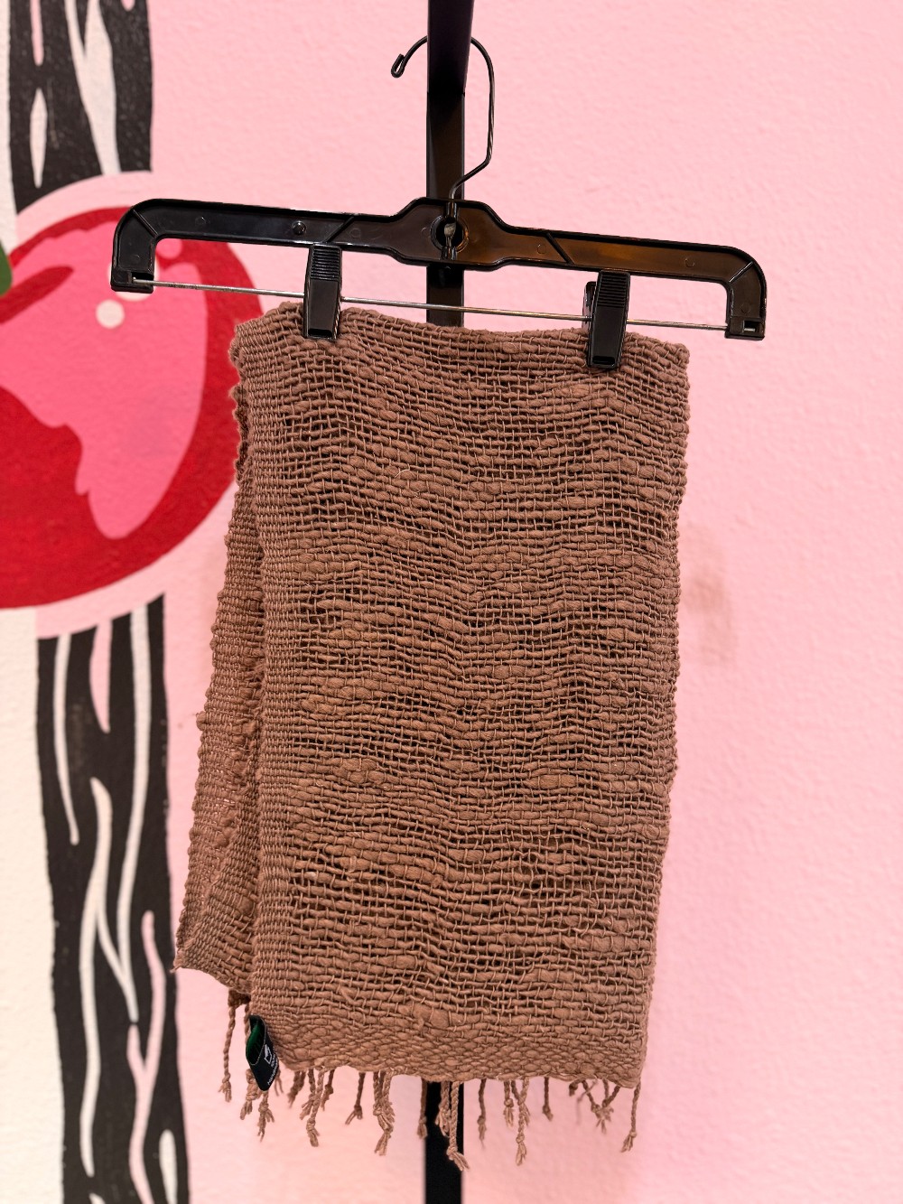 Marquet Free Weave Fringe Cotton Scarf
