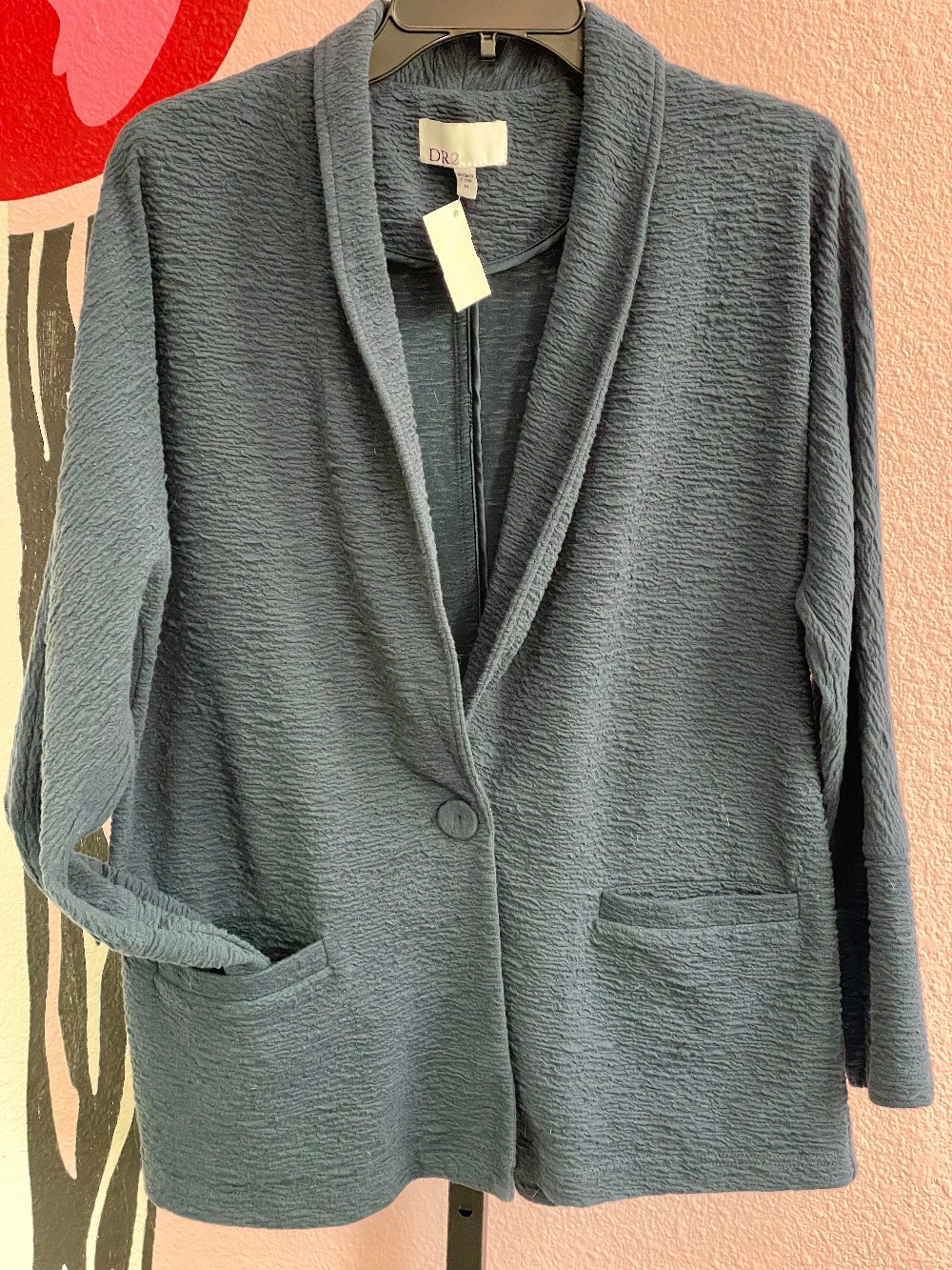 DR2 Textured Cotton Blend Blazer