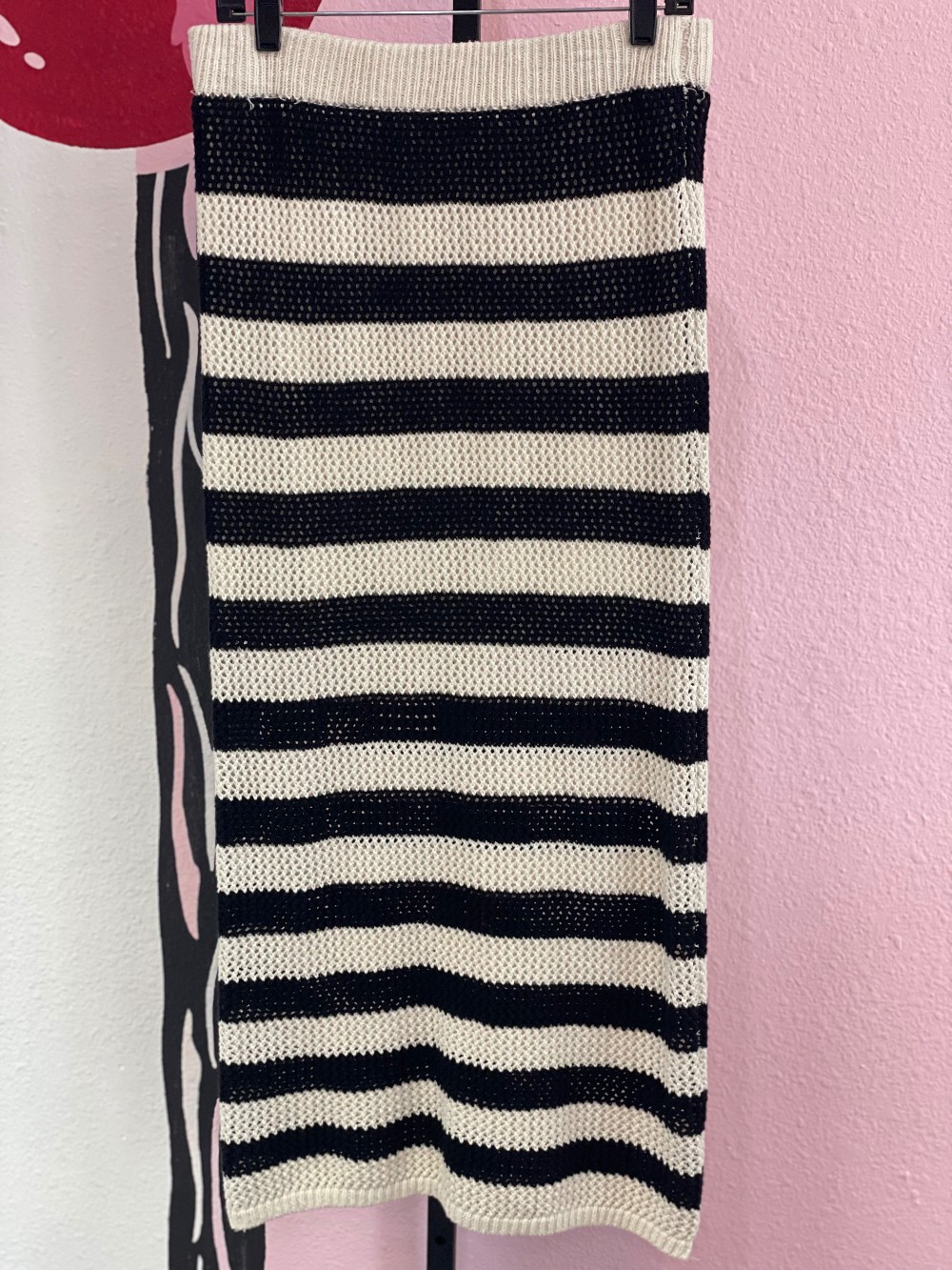 Sanctuary Striped Crocheted Maxi Skirt